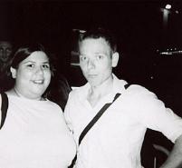 Berny with Belle & Sebastian's Stuart Murdoch, 2002