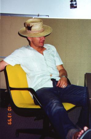 Ted of Jact in studio, October '99